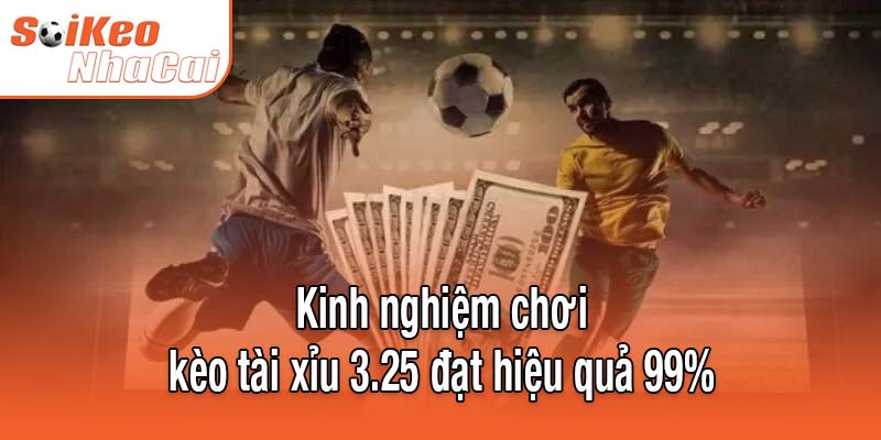 Kinh nghiệm quý báu chơi kèo tài xỉu 3.25 hiệu quả 99%