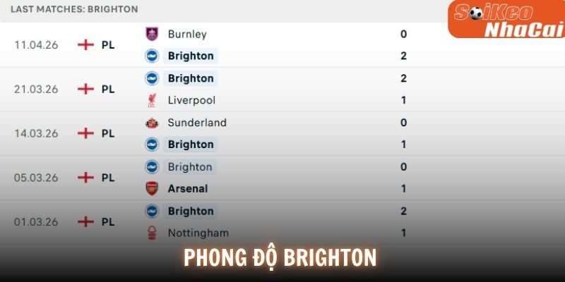 Phong độ Brighton